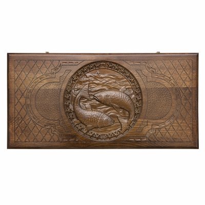 Нарды резные Зодиак Рыбы, U...