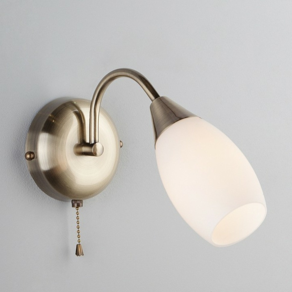 Фото Бра Eurosvet Ginevra 30280/1 античная бронза EV_a043218 - интернет-магазин МегаТерем в Москве