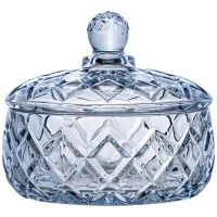 Емкость для хранения lefard с крышкой "diamant blue" 12*10см , 320 мл (691-075) 
