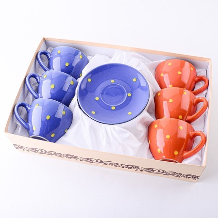 Фото Чайный сервиз на 6 персон 12 предметов 250 мл LORAINE (9-27581-7) - интернет-магазин МегаТерем в Москве