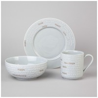 Набор для завтрака lefard "good morning" 3 пр. голубой (42-536) 