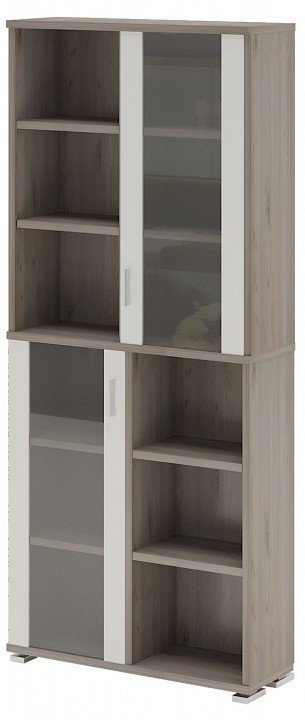 Фото Шкаф-витрина Домино ПУ-30-2-ФС MER_PU-30-2-FS_NBE - интернет-магазин МегаТерем в Москве