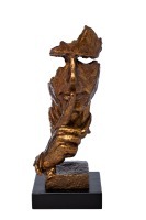 Статуэтка "Молчание" золото 13*13*34см (TT-00007794)
