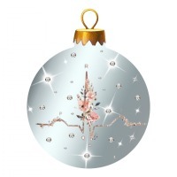 Новогодний шар Пульс жизни с кристаллами Swarovski (2545)