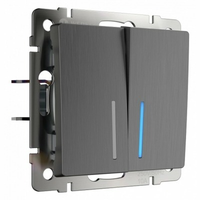 Выключатель двухклавишный с...