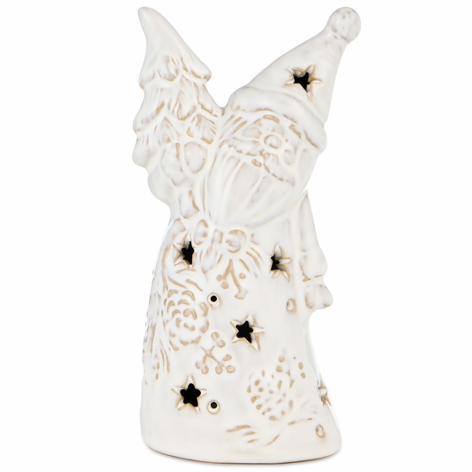 Фото Фигурка дед мороз с led-подсветкой коллекция pine cones, 8,6*7,2*17 см Bronco (230-531) - интернет-магазин МегаТерем в Москве