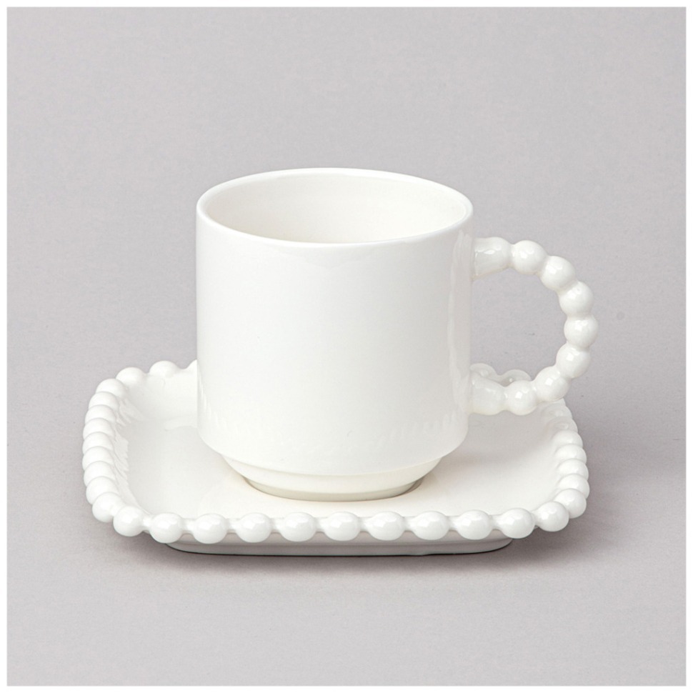 Фото Чайная пара lefard pearl 7,5*10,5*8 см 220 мл (761-114)  - интернет-магазин МегаТерем в Москве