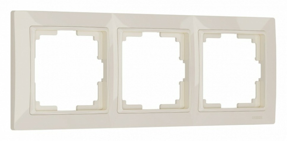 Фото Рамка на 3 поста Werkel Snabb Basic (слоновая кость) W0032003 WRK_a051296 - интернет-магазин МегаТерем в Москве