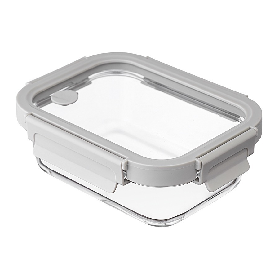 Фото Контейнер для запекания и хранения прямоугольный с крышкой, 640 мл, светло-серый (77789) - интернет-магазин МегаТерем в Москве