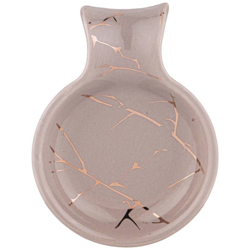 Фото Подставка под ложку коллекция золотой мрамор 15,5*11,7*2,6см Lefard (155-712) - интернет-магазин МегаТерем в Москве