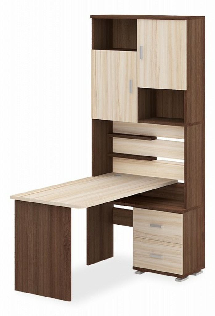 Фото Стол компьютерный Домино СР-720/140 MER_SR-720-140-SHKK-CH-PRAV - интернет-магазин МегаТерем в Москве