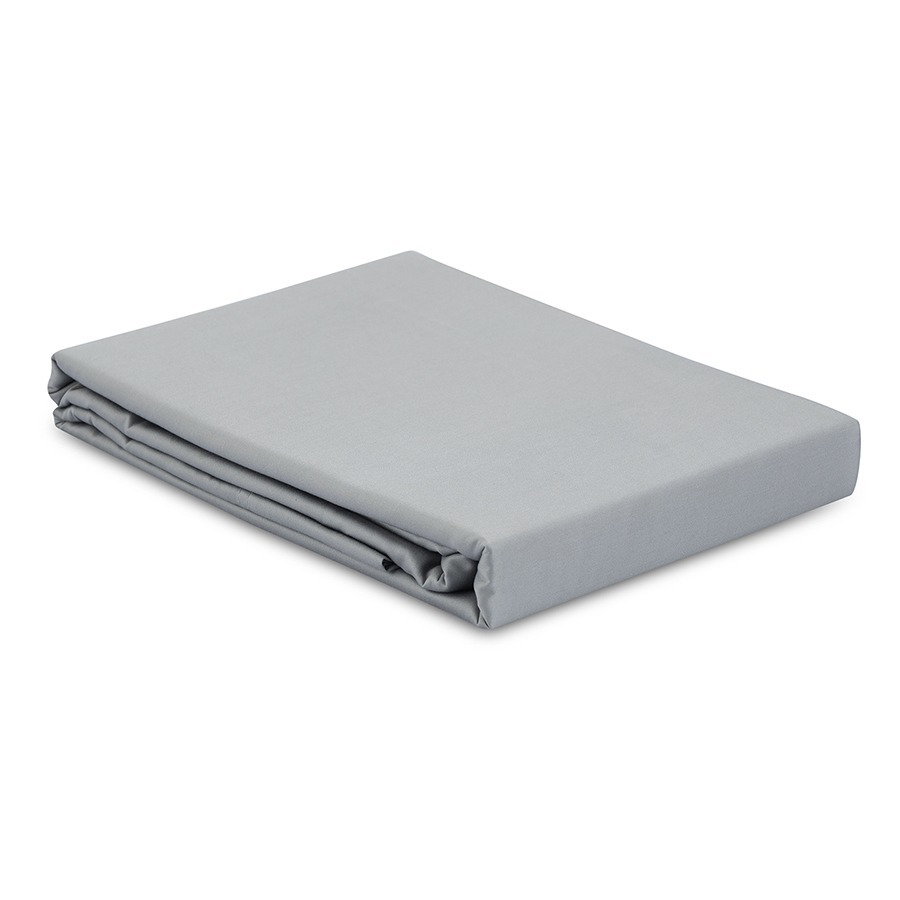 Фото Простыня из премиального сатина светло-серого цвета из коллекции essential, 240х270 см (79839) - интернет-магазин МегаТерем в Москве