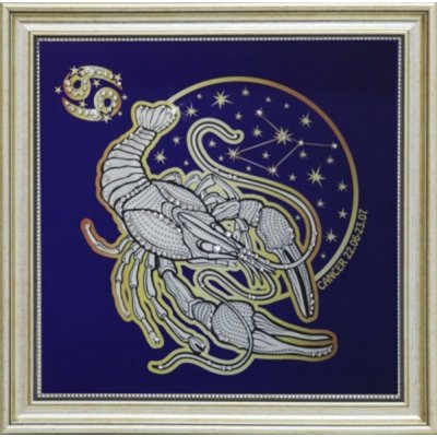 Картина Звездный рак с кристаллами Swarovski (1736)