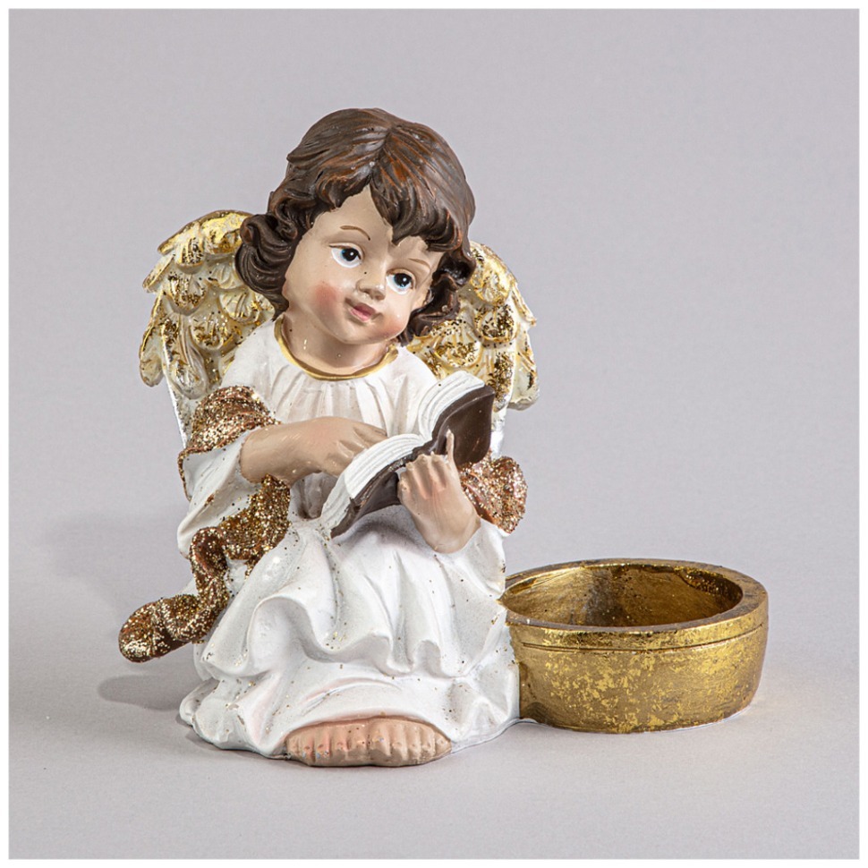 Фото Подсвечник ангел 12,5х8,8х11,5 см Lefard (121-127) - интернет-магазин МегаТерем в Москве