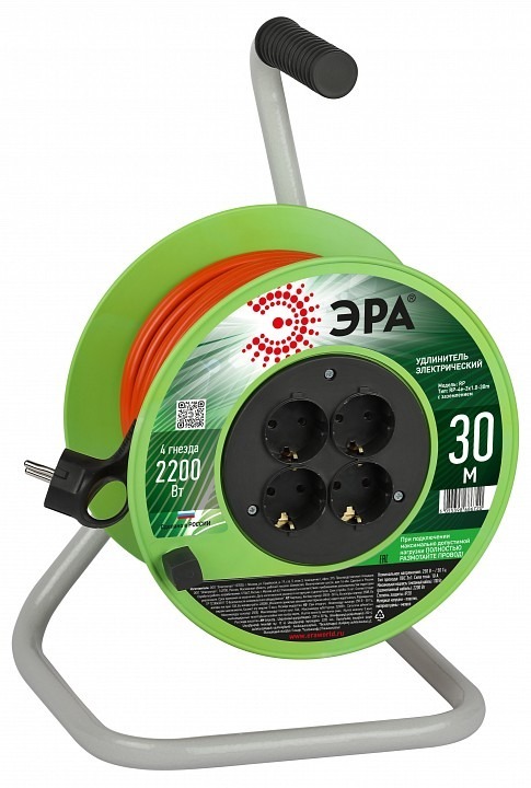 Фото Удлинитель Эра  RP-4e-3х1.0-30m ER_B0056099 - интернет-магазин МегаТерем в Москве