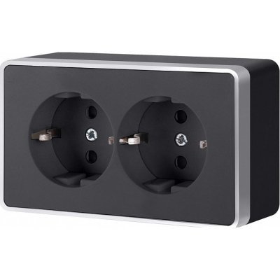 Розетка двойная с заземлением Werkel WL15 a039611