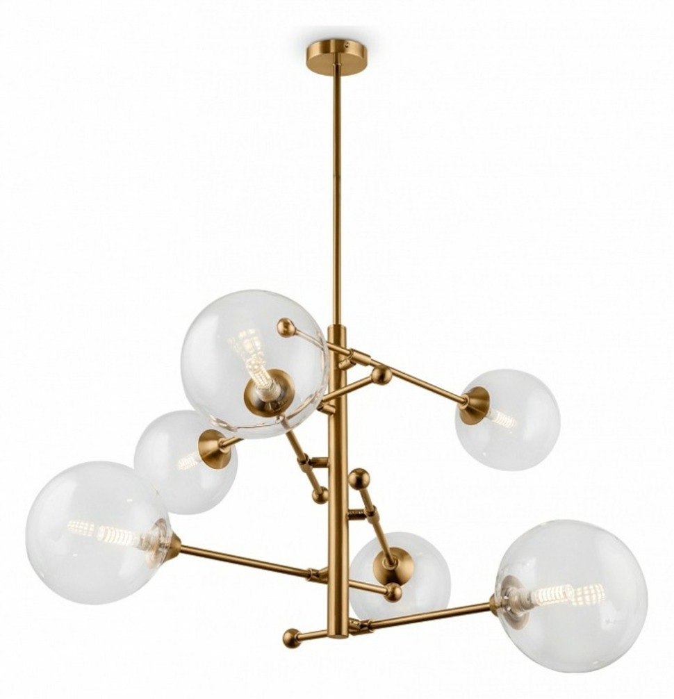 Фото Люстра на штанге Freya Maddison FR5115PL-06BZ MY_FR5115PL-06BZ - интернет-магазин МегаТерем в Москве