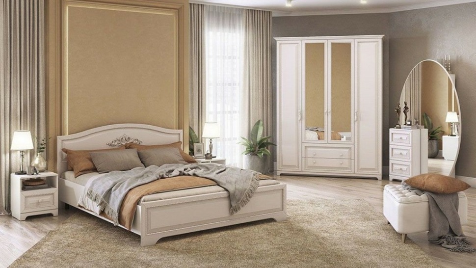 Фото Гарнитур для спальни Белла MBS_K1Bella1651 - интернет-магазин МегаТерем в Москве