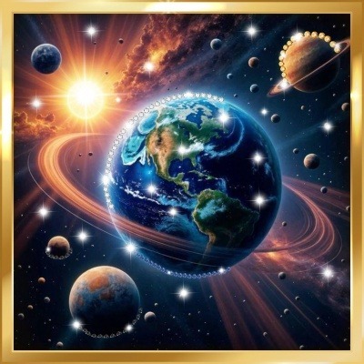 Картина Симфония сфер с кри...