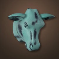 Голова быка 4095-B, металл, mixed, ROOMERS FURNITURE