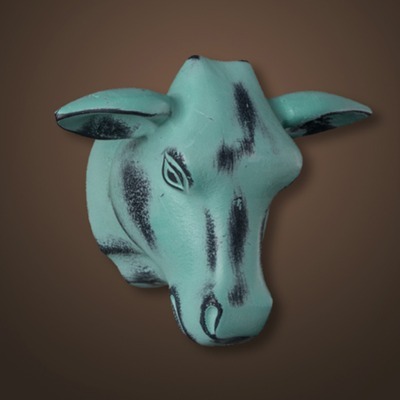 Голова быка 4095-B, металл,...