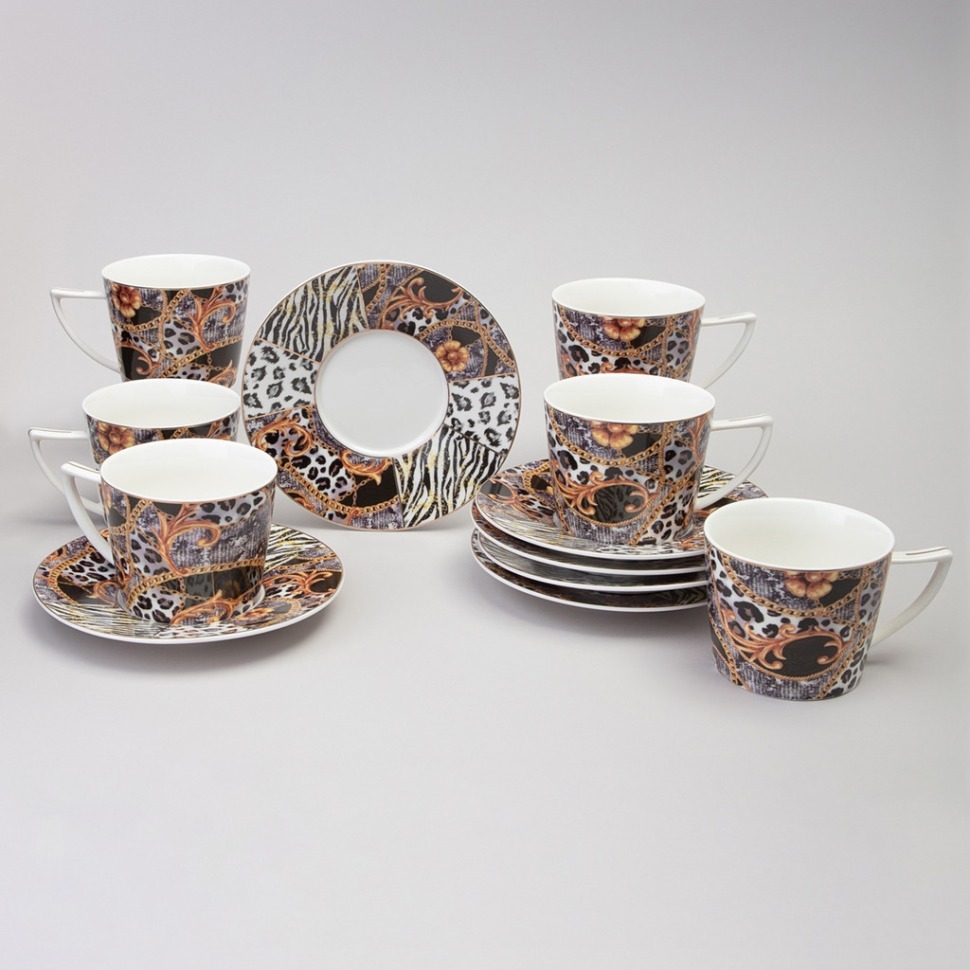 Фото Чайный набор lefard top style на 6 пер. 12 пр. 250 мл (165-620)  - интернет-магазин МегаТерем в Москве