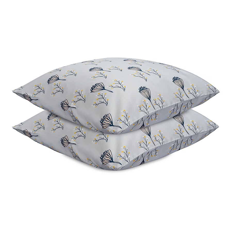 Фото Набор наволочек Полевые цветы из премиального сатина из коллекции russian north, 70х70 см (78465) - интернет-магазин МегаТерем в Москве