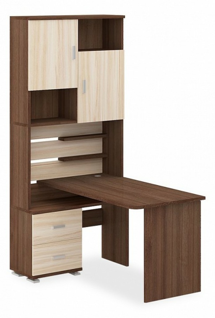 Фото Стол компьютерный Домино СР-720/140 MER_SR-720-140-SHKSH-CH-LEV - интернет-магазин МегаТерем в Москве