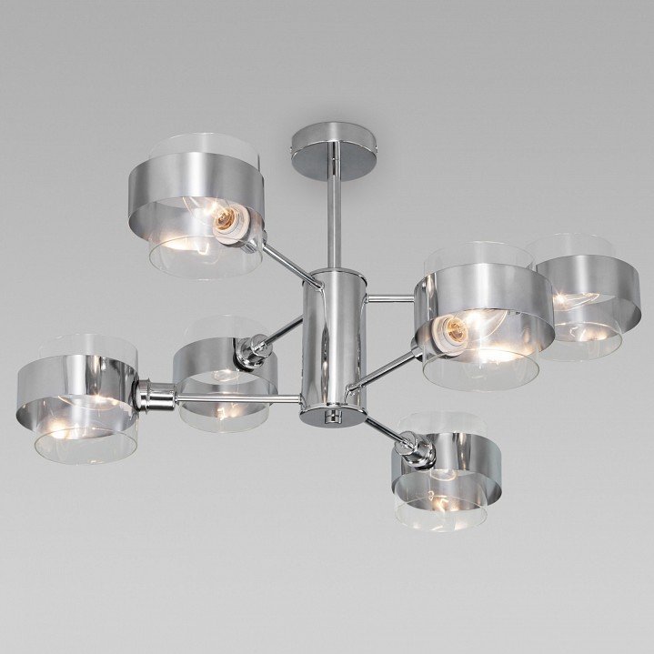 Фото Люстра на штанге Eurosvet Arcada 70127/6 хром EV_a056957 - интернет-магазин МегаТерем в Москве