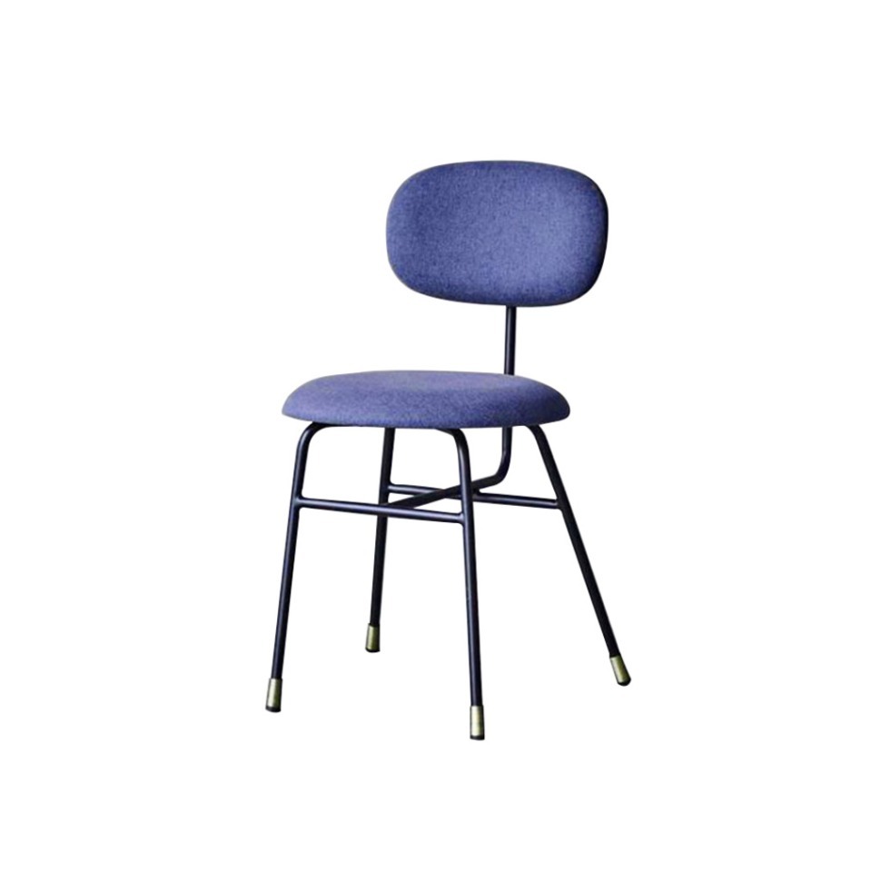 Фото Стул MS-C972-H45-STP/F-1701-13, Дерево, Blue/black, ROOMERS FURNITURE - интернет-магазин МегаТерем в Москве
