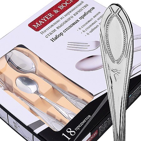 Фото Набор столовых приборов на 6 персон 18 предметов (40537) - интернет-магазин МегаТерем в Москве