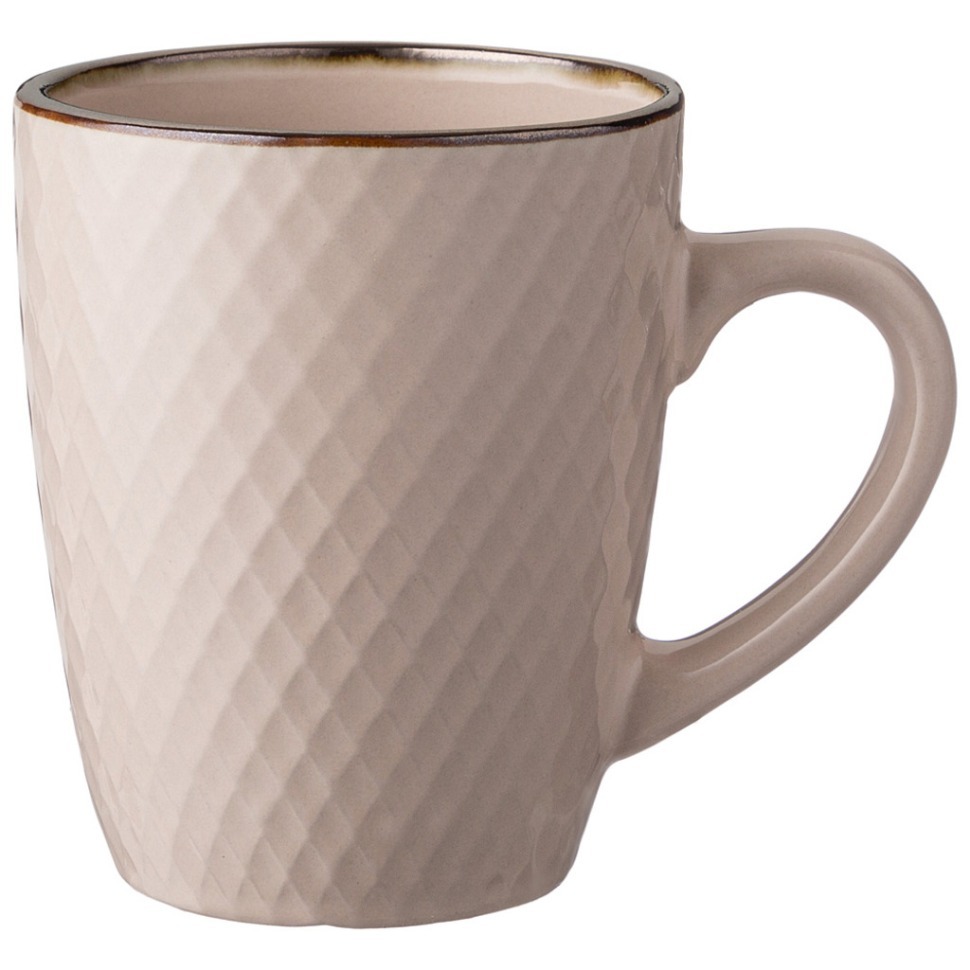 Фото Кружка 320 мл коллекция графика цвет:бежевый песок Lefard (191-173) - интернет-магазин МегаТерем в Москве