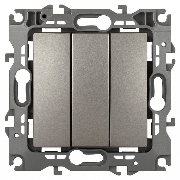 Фото Выключатель трехклавишный без рамки Эра Эра 12 12-1107-16 ER_B0065703 - интернет-магазин МегаТерем в Москве