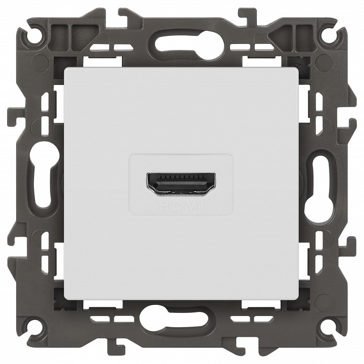 Фото Розетка акустическая без рамки Эра Эра Elegance 14-3114-01М ER_B0065776 - интернет-магазин МегаТерем в Москве