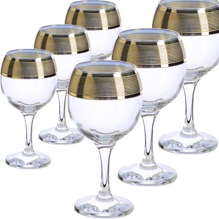 Фото Набор 6-ти бокалов для вина 260 мл Лофт (MS411-88) - интернет-магазин МегаТерем в Москве