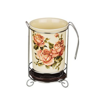 Подставка под кухонные приборы "корейская роза" 10,5*10,5*16 см Agness (358-756)