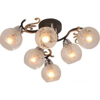 Потолочная люстра IDLamp 216 216/6PF-Blackchrome