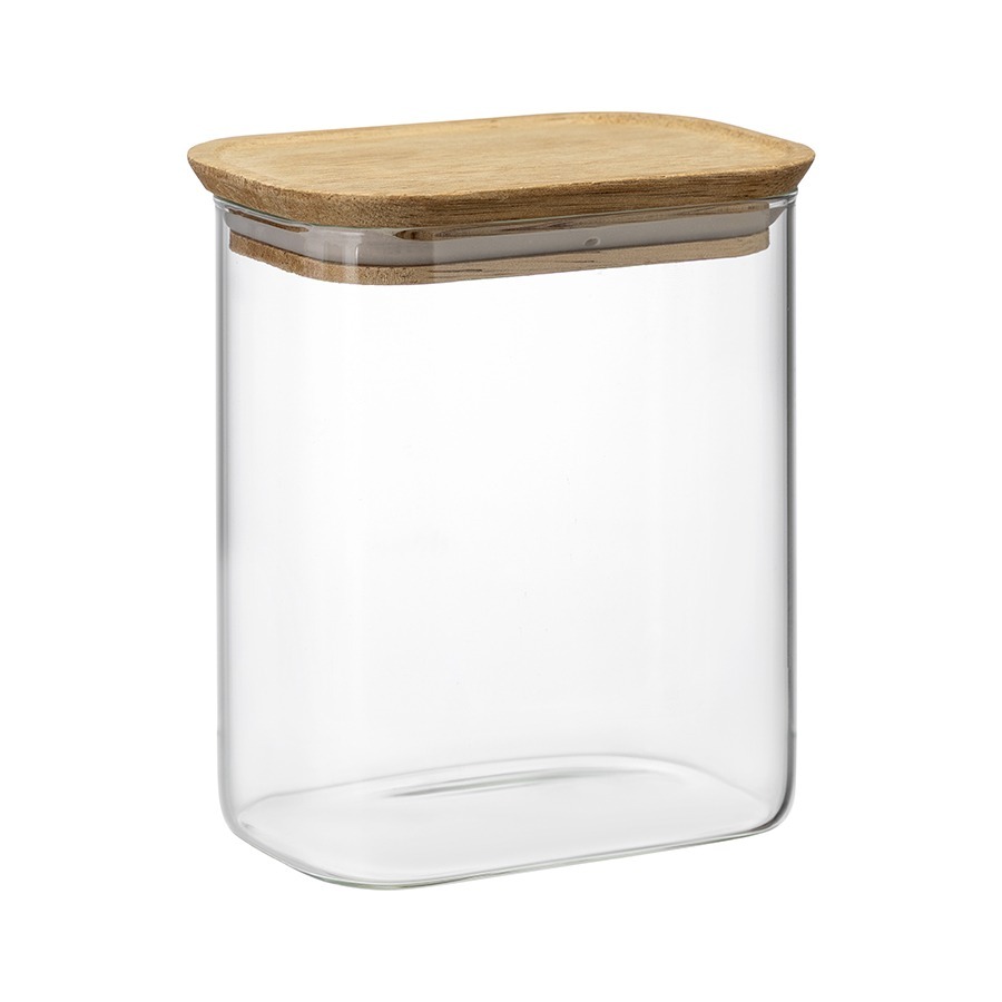 Фото Банка для хранения прямоугольная glass acacia, 950 мл (79987) - интернет-магазин МегаТерем в Москве