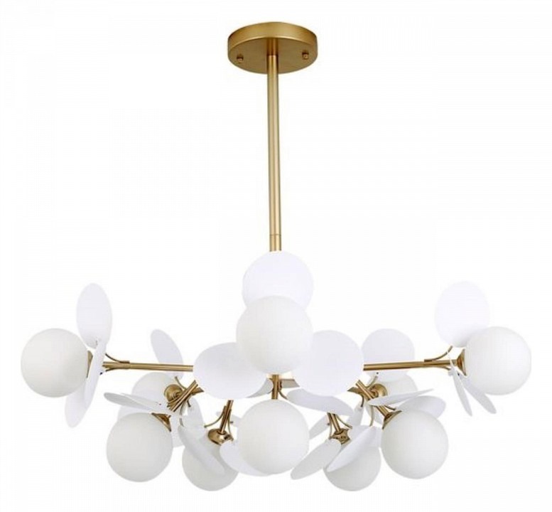 Фото Люстра на штанге Arte Lamp Peacock A1369SP-10SG AR_A1369SP-10SG - интернет-магазин МегаТерем в Москве