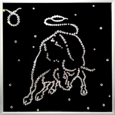 Картина Телец 25х25 см с кристаллами Swarovski (1126)