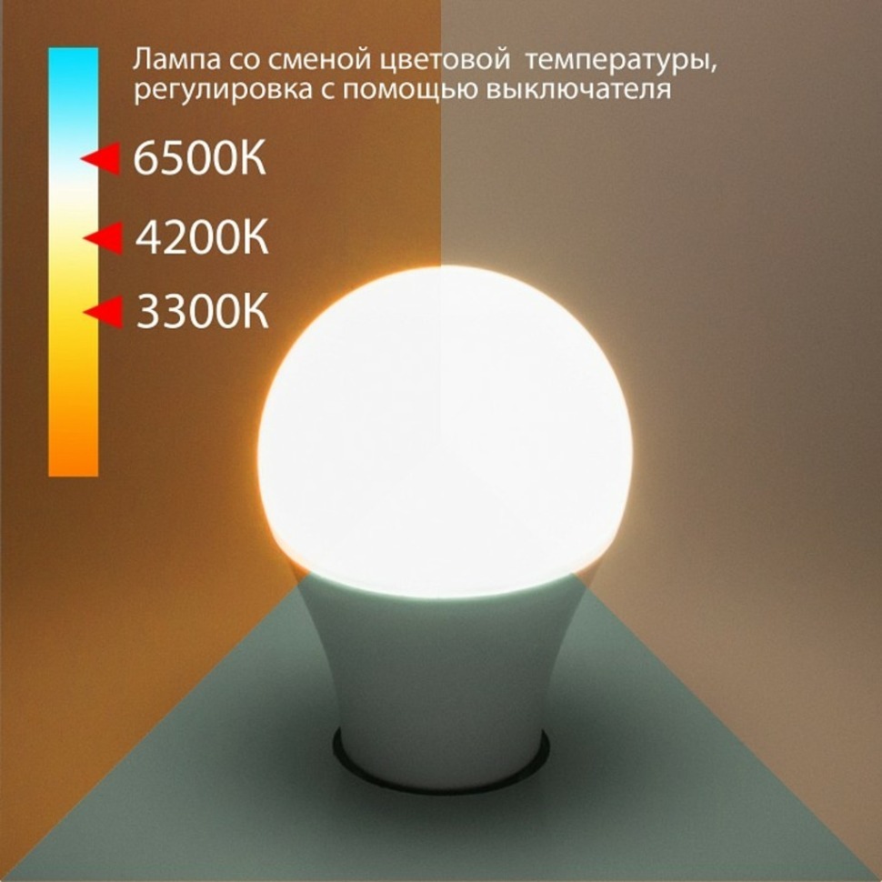 Фото Лампа светодиодная Elektrostandard Classic LED E27 13Вт 3300, 4200, 6500K a053389 ELK_a053389 - интернет-магазин МегаТерем в Москве
