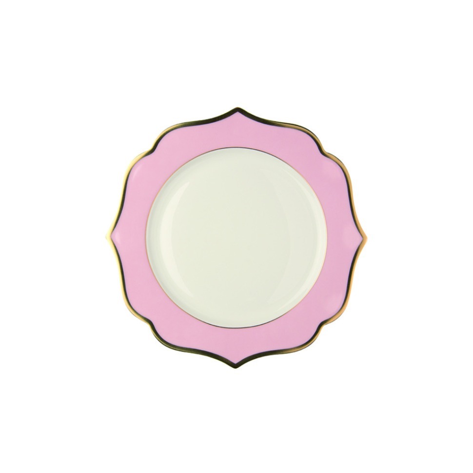 Тарелка LION005RS002200, 20 см, костяной фарфор, pink, ivory, gold, LE COQ Фото Тарелка LION005RS002200, 20 см, костяной фарфор, pink, ivory, gold, LE COQ - интернет-магазин МегаТерем в Москве