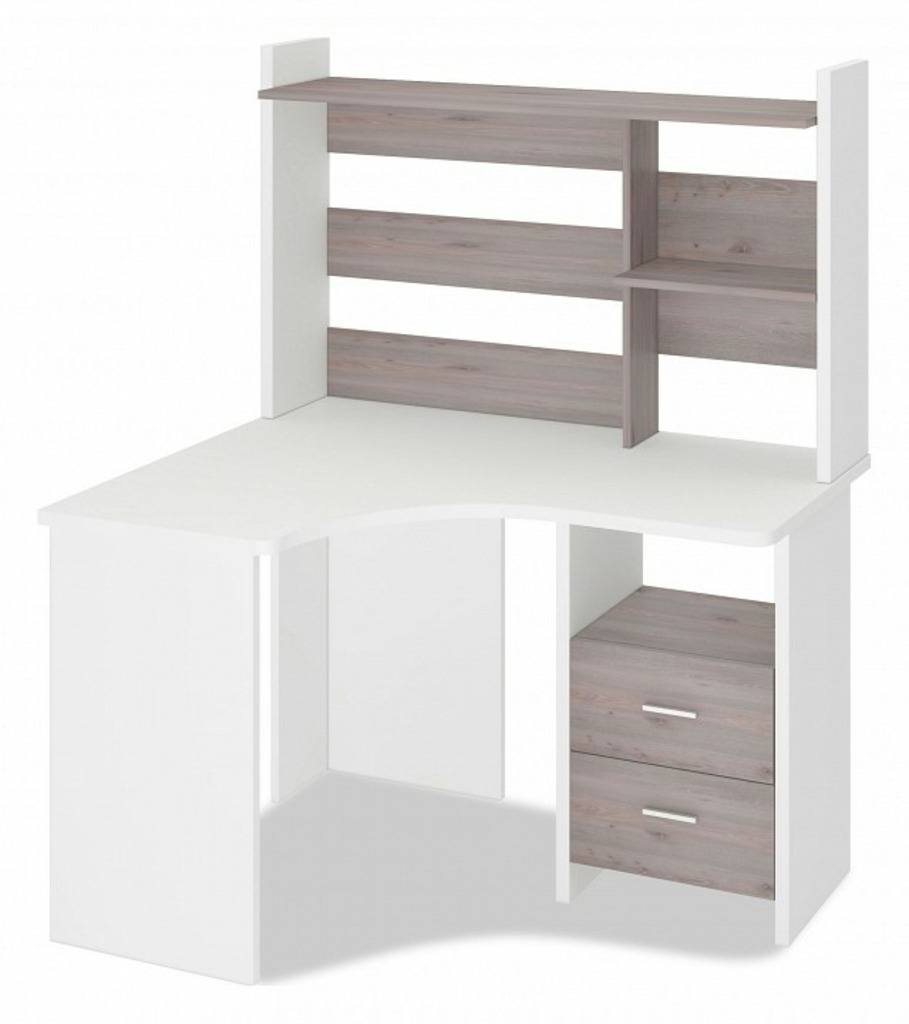 Фото Стол компьютерный Домино Лайт СКЛ-Угл120+НКЛ-120 MER_SKL-Ugl120_NKL-120_BEN_LEV - интернет-магазин МегаТерем в Москве