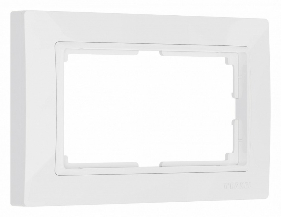 Фото Рамка для двойной розетки Werkel Snabb basic (белый) W0082001 WRK_a051304 - интернет-магазин МегаТерем в Москве