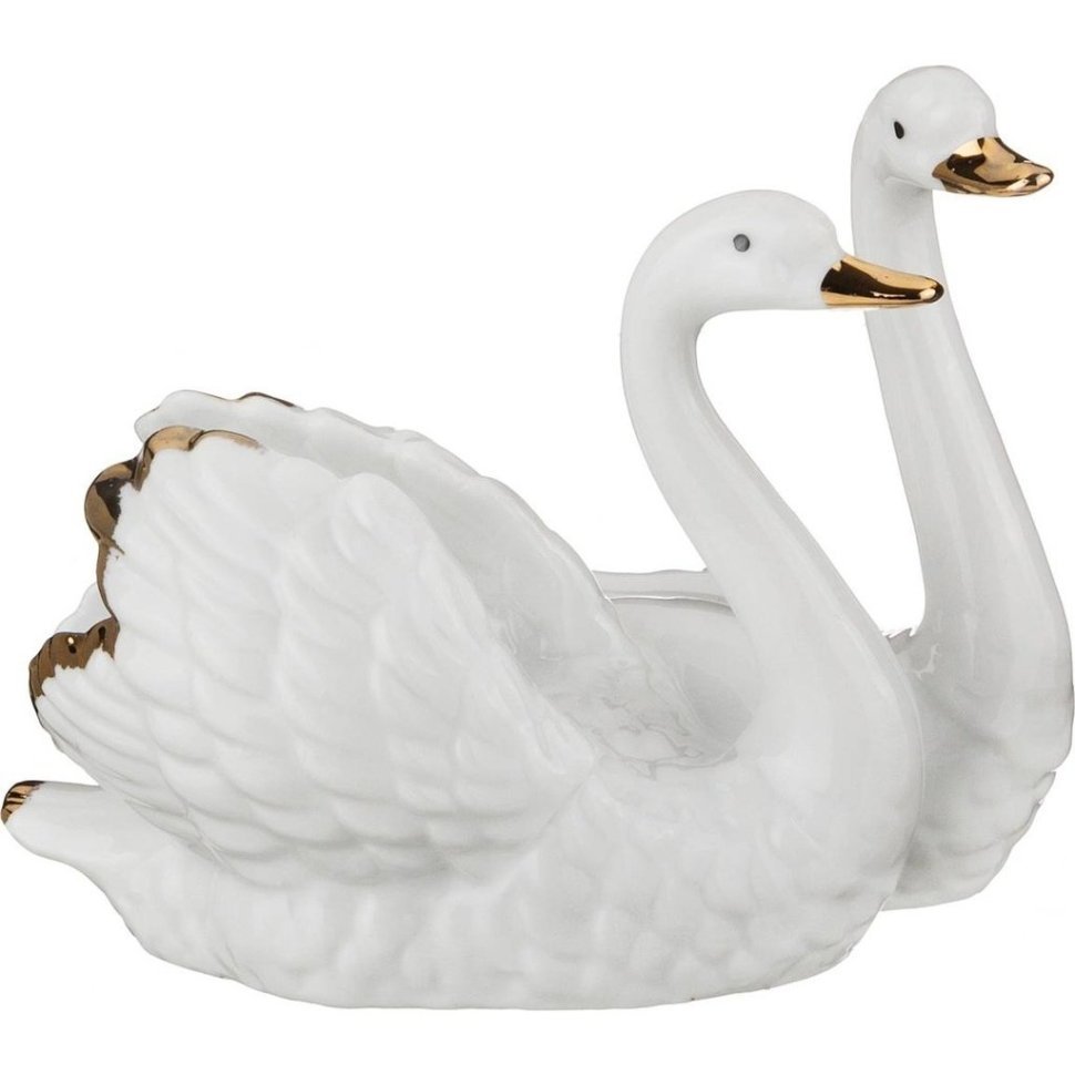 Фото Фигурка лебеди высота=10 см Lefard (149-003) - интернет-магазин МегаТерем в Москве