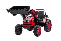 Детский электромобиль трактор с ковшом и пультом управления (красный, 2WD, EVA) (HL389-LUX-RED)