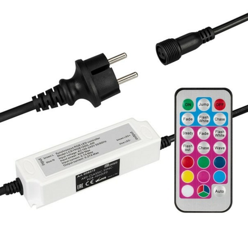 Фото Контроллер-регулятор цвета RGB с пультом ДУ Arlight Ard Classic Sync 28212 ARLT_028212 - интернет-магазин МегаТерем в Москве