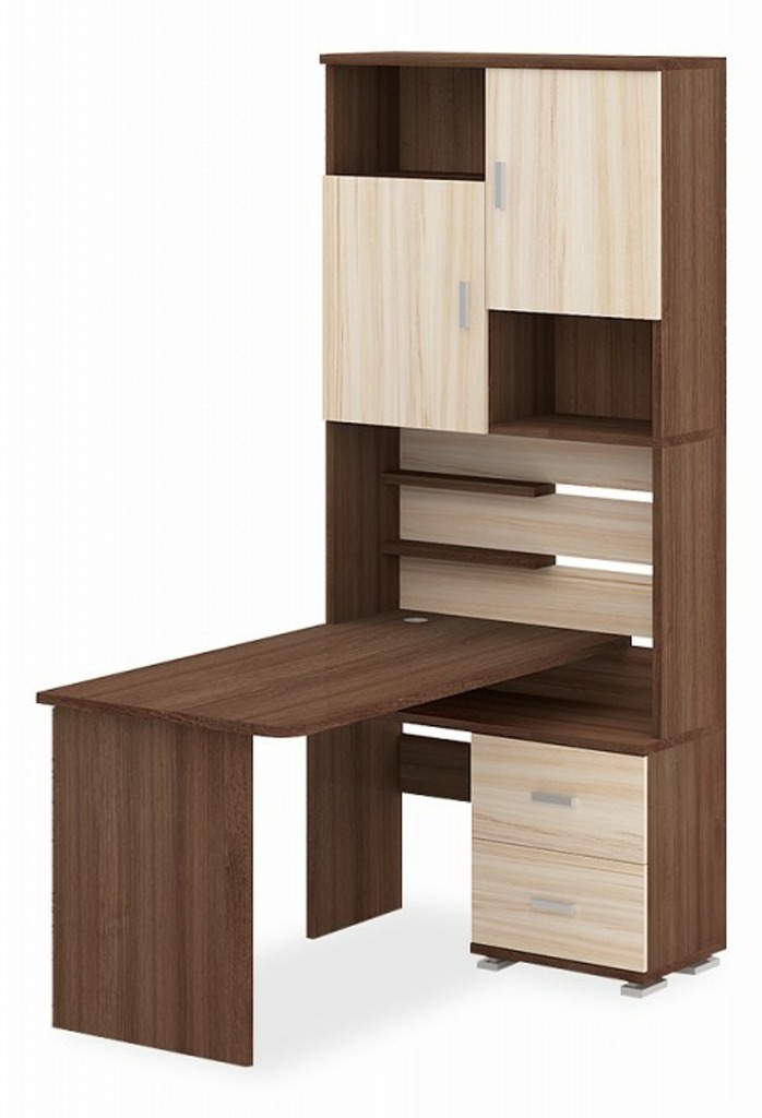 Фото Стол компьютерный Домино СР-720/140 MER_SR-720-140-SHKSH-CH-PRAV - интернет-магазин МегаТерем в Москве