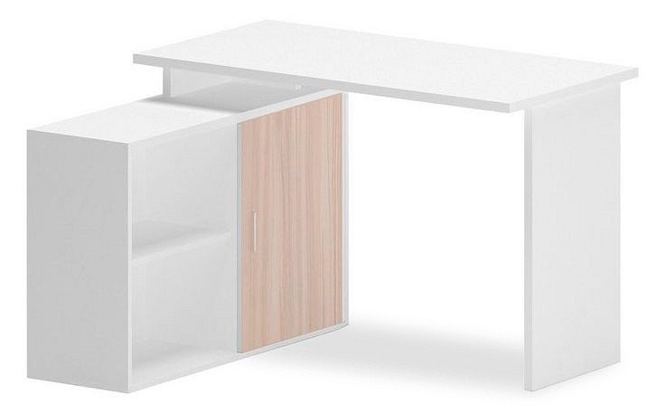 Фото Стол компьютерный Домино Lite СКЛ-ПРЯМ120+ТБЛ-2 БЕК MER_SKL-PRYAM120_TBL-2_BEK - интернет-магазин МегаТерем в Москве