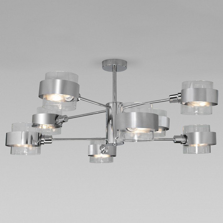 Фото Люстра на штанге Eurosvet Arcada 70127/8 хром EV_a056958 - интернет-магазин МегаТерем в Москве